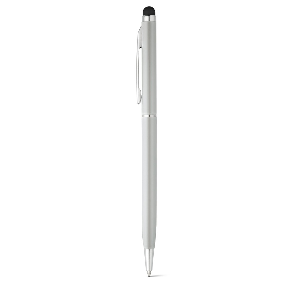 ZOE. Stylo en aluminium avec mécanisme twist et embout tactile
