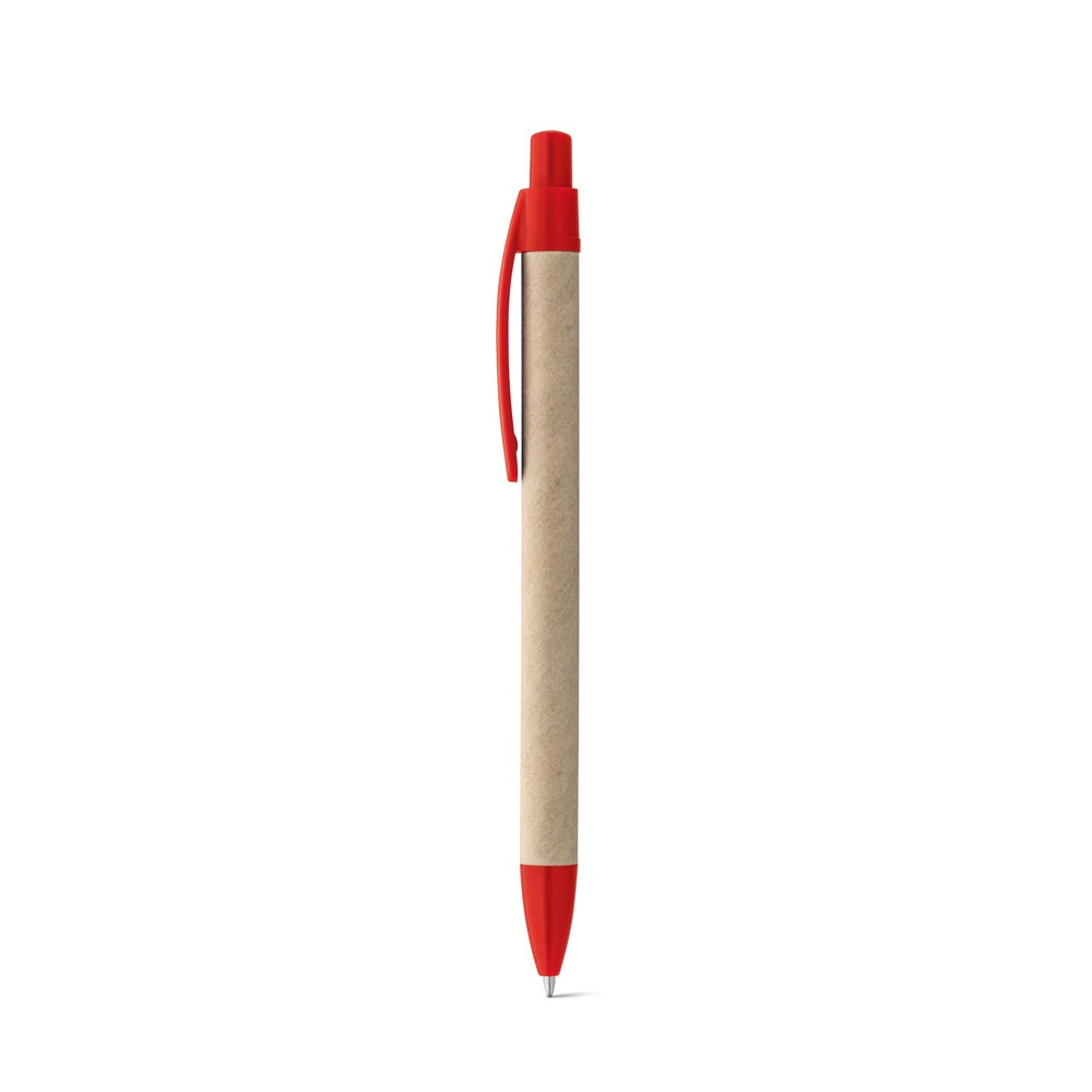 REMI. Stylo à bille fabriqué à partir de papier 100 % recyclé, avec clip