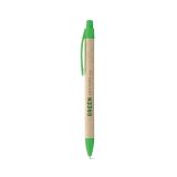 Vue 7 de REMI. Stylo à bille fabriqué à partir de papier 100 % recyclé, avec clip