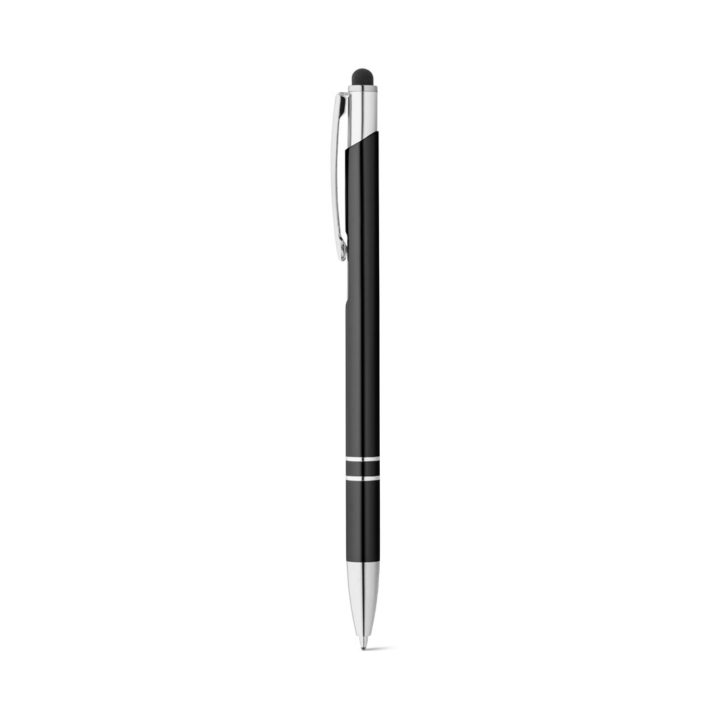 GALBA. Stylo en aluminium avec pointe tactile et clip