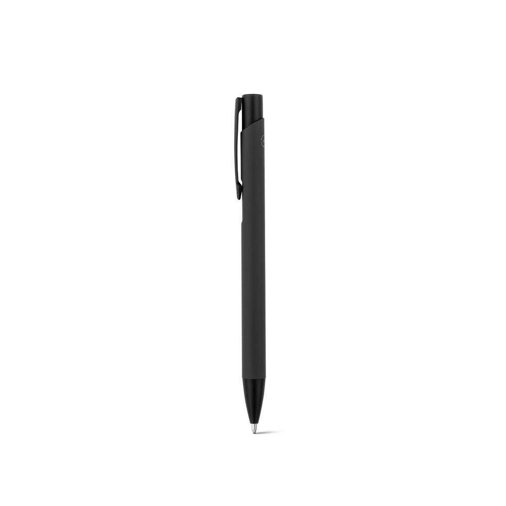 CLINT. Stylo à bille en aluminium recyclé (100% rAL) avec finition en caoutchouc