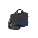 Vue 2 de GENOA. Sacoche matelassée pour ordinateur portable 15" en polyester recyclé haute densité 600D