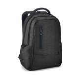 Vue 2 de RE-BOSTON. Sac à dos pour ordinateur portable en nylon recyclé 2Tone résistant à l'eau avec compartiment 210D