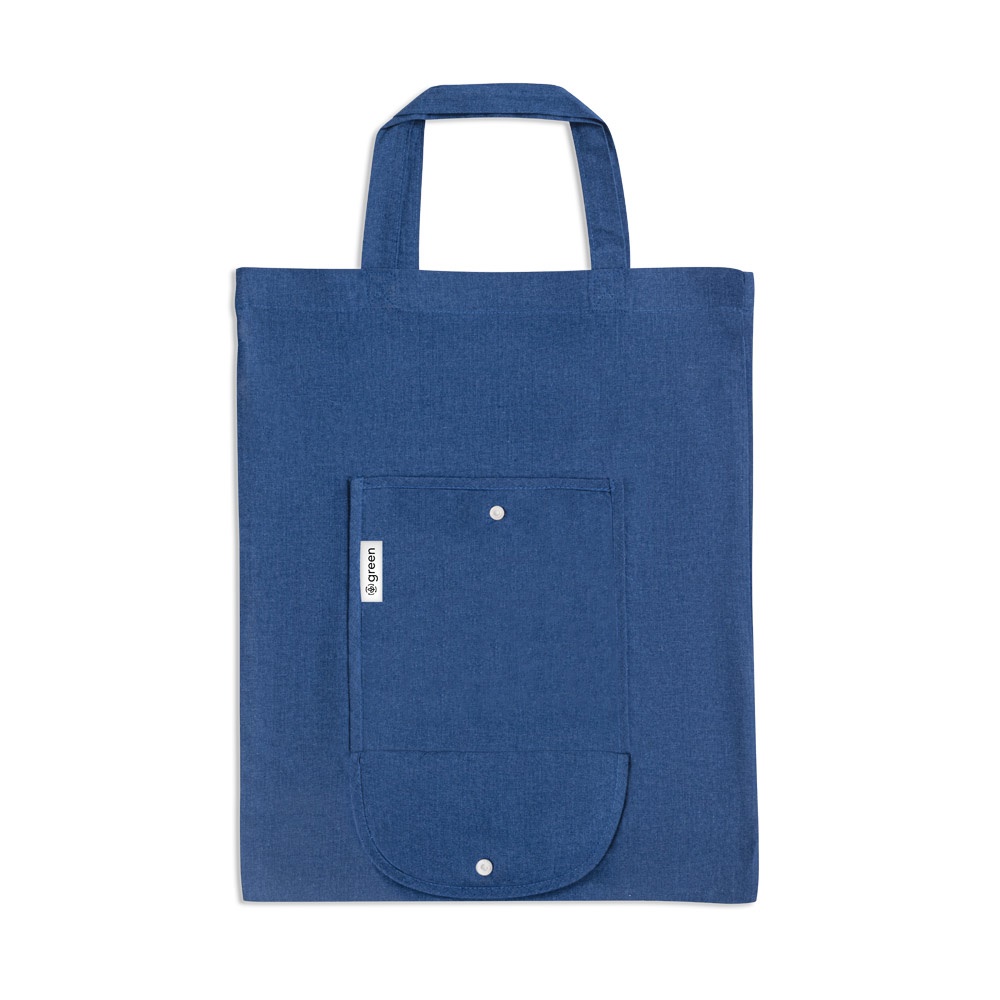 SIENA. Sac pliable en coton (50%), coton recyclé (30%) et polyester (20% rPET) (140 g/m²)