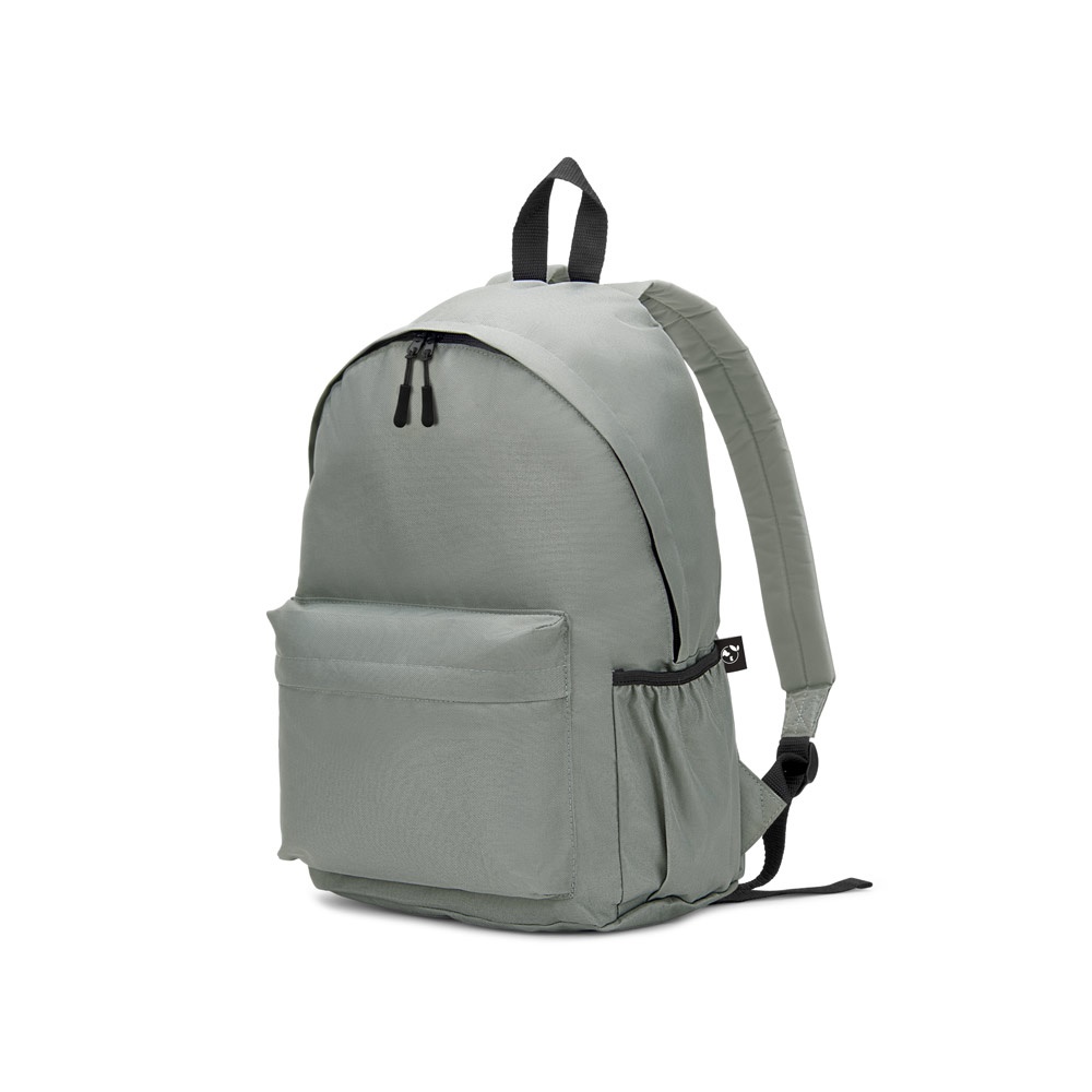 ROSARIO. Sac à dos classique au design intemporel en polyester recyclé 600D