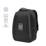 Vue 6 de YANGON BPACK. Sac à dos antivol, en twill avec revêtement hydrofuge et polyester recyclé haute densité 600D, pour ordinateur portable de 17. 3"