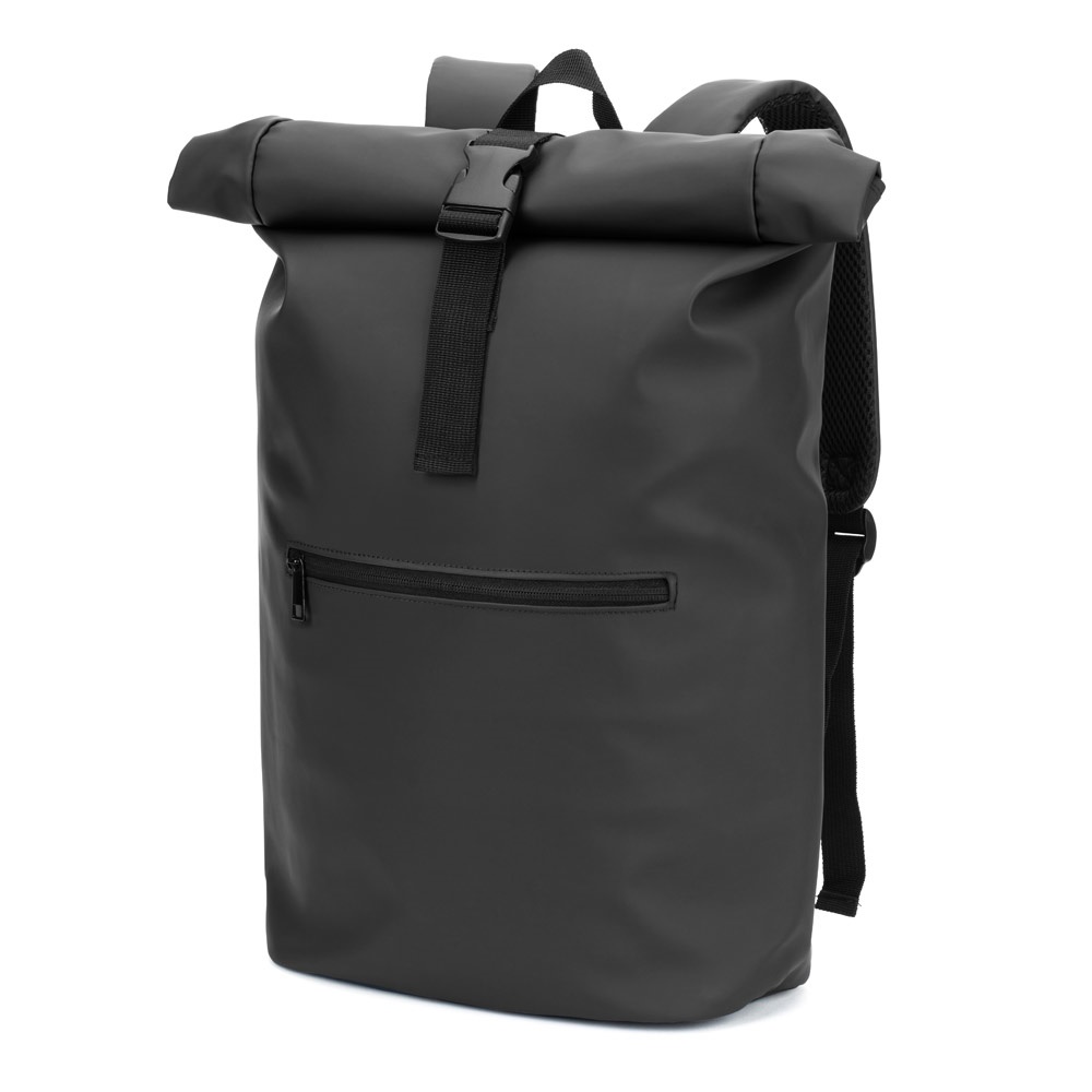 PORTLAND. Sac à dos à enroulement en PU avec poche pour ordinateur portable 16 pouces
