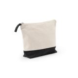 Vue 2 de DAPHNE. Trousse à cosmétiques 100 % coton (340 g/m²) bicolore