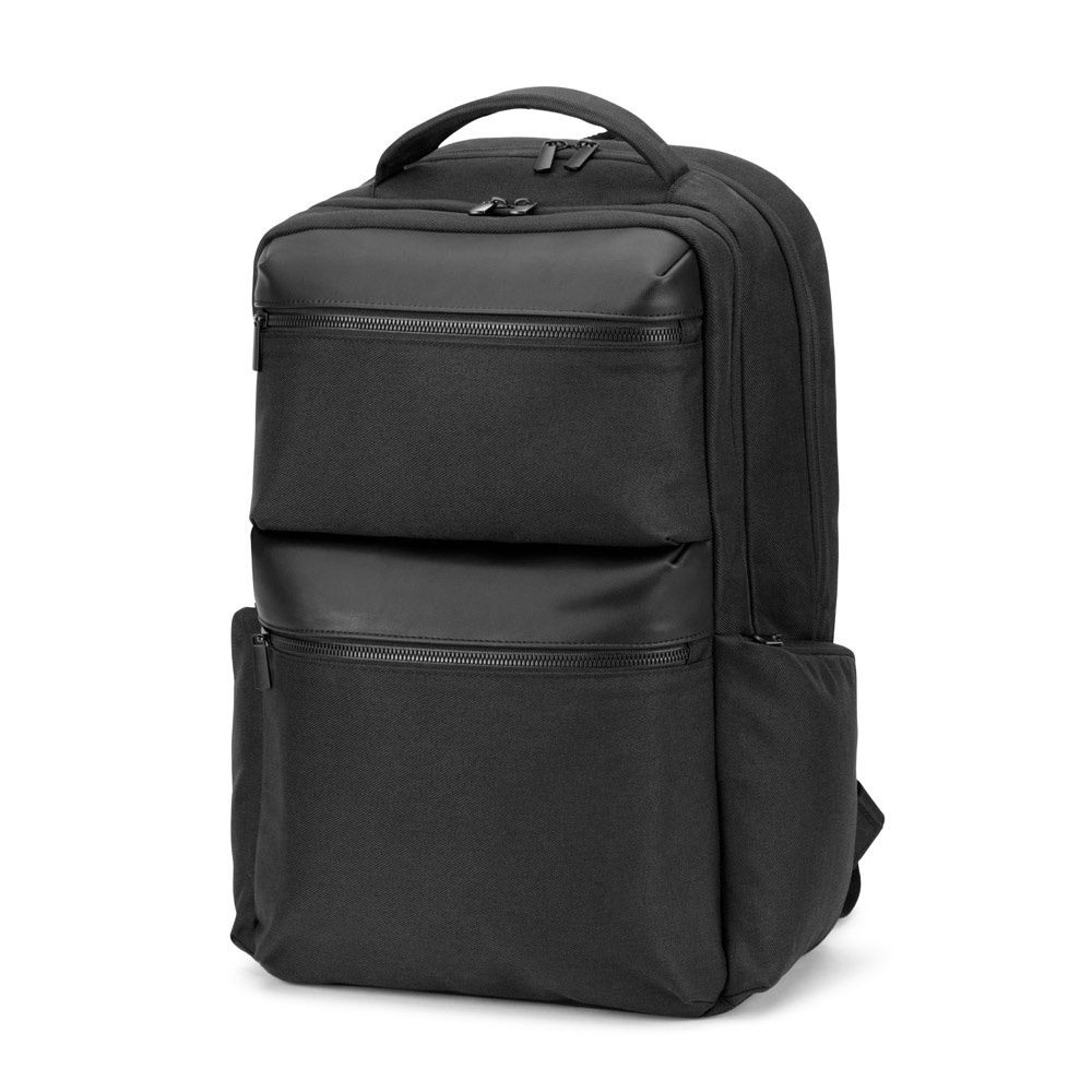 COPENHAGEN. Sac à dos en sergé recyclé et déperlant avec deux grandes poches avant 17'3"