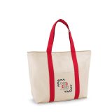 Vue 7 de VILLE. Sac en toile 100% coton avec poche frontale et intérieure (280 g/m²)