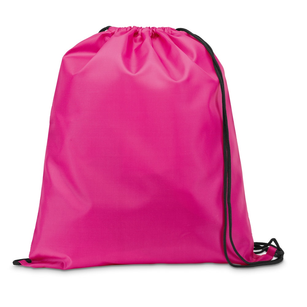 CARNABY. Sac à dos 210D avec cordons de serrage noirs