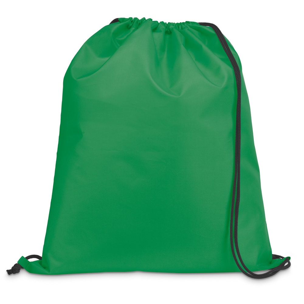 CARNABY. Sac à dos 210D avec cordons de serrage noirs