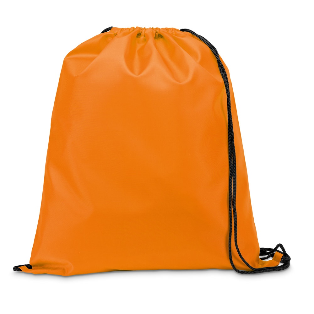 CARNABY. Sac à dos 210D avec cordons de serrage noirs