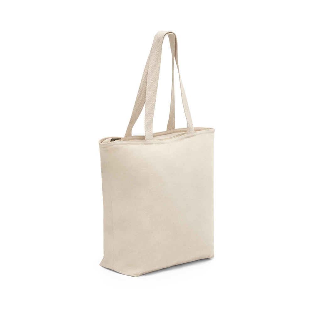 HACKNEY. Sac 100% coton avec fermeture éclair (280 g/m²)
