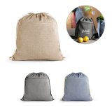 Vue 4 de CHANCERY. Sac à cordelettes en coton recyclé (70%), polyester (30% rPET) (140 g/m²)