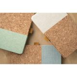 Vue 12 de KLEE. Bloc-notes A5 en liège et lin avec pages lignées
