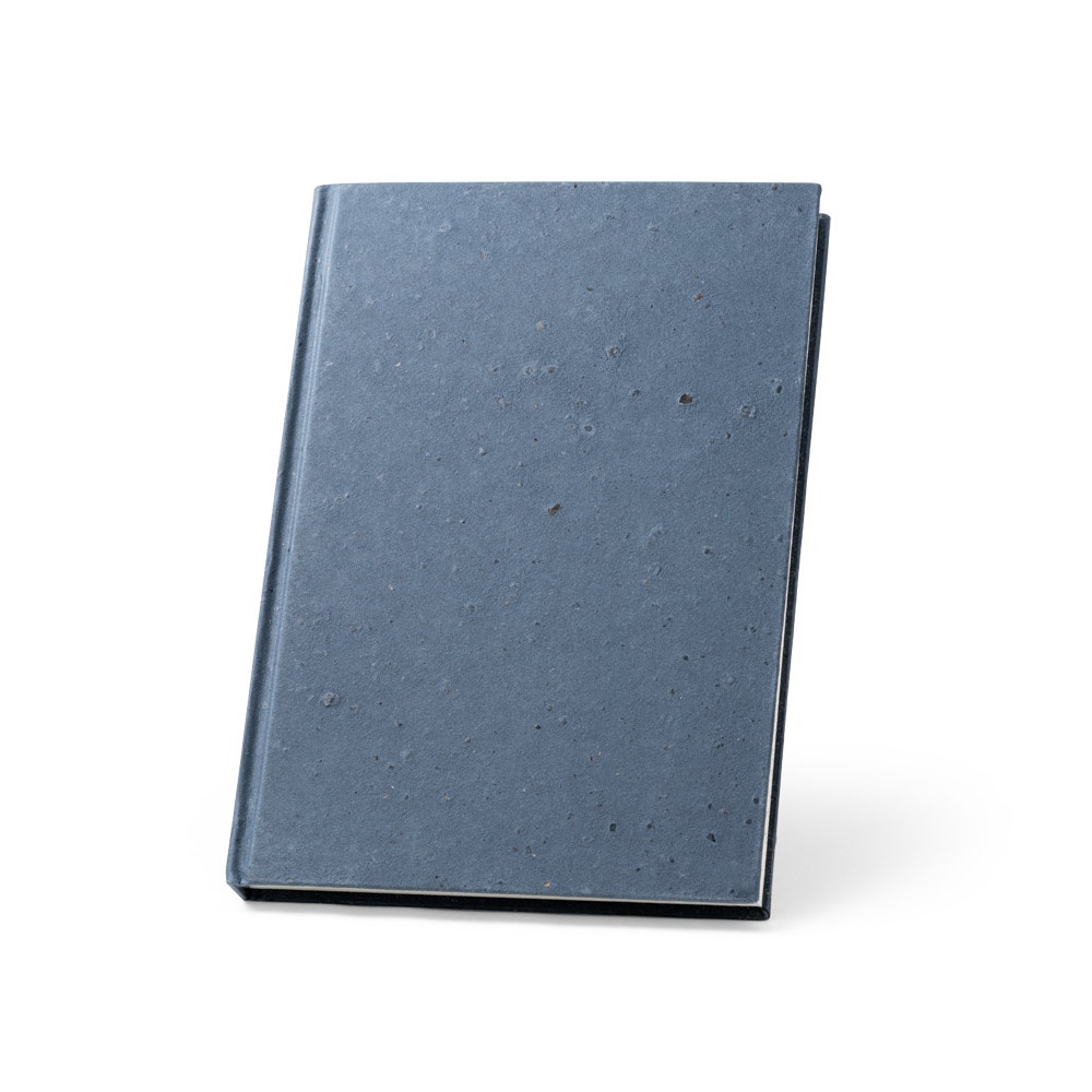 COFFEEPAD RIGID. Bloc-notes A5 avec couverture rigide fabriquée à partir de déchets de coques de café (65%)