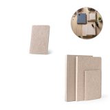 Vue 2 de TEAPAD SOFT. Bloc-notes A6 avec couverture souple fabriquée à partir de déchets de feuilles de thé (65%)