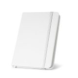 Vue 1 de CAMPUS. Cahier A5 à couverture rigide en PU (35% recyclé) avec pages lignées en papier 100% recyclé