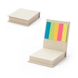 Vue 2 de KAIRON. Set de bureau 2 en 1, fabriqué à partir de papier 100 % recyclé, avec 6 blocs-notes autocollants