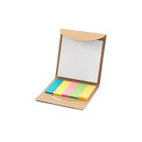 Vue 7 de AINSLEY. Set de bureau 2 en 1, fabriqué à partir de papier 100 % recyclé, avec 6 blocs-notes autocollants