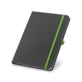 Vue 5 de CORBIN. Bloc notes A5 en PU avec pages lignées