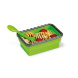Vue 11 de SAFFRON. Lunch Box. Boîte hermétique rétractable en silicone et PP 640 mL