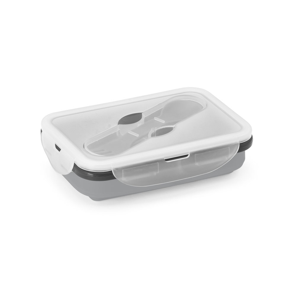 SAFFRON. Lunch Box. Boîte hermétique rétractable en silicone et PP 640 mL