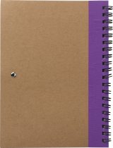 Vue 6 de Carnet Stella | Carton | Ligné | Avec stylo bille