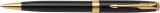 Vue 3 de Parker Sonnet stylo bille | Finitions dorées