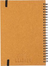 Vue 3 de Carnet Egon | Cuir | A5 | Ligné