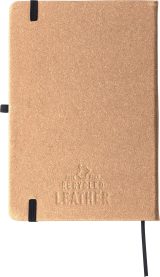Vue 3 de Carnet Gianna | papier FSC® Mix | Cuir | A5 | Ligné