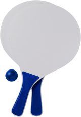 Vue 3 de Set de raquettes de plage Fabien | Bois | 2 raquettes et balle
