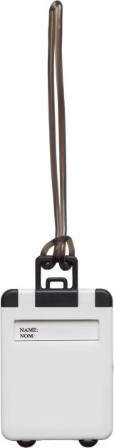 Vue 2 de Étiquette bagage Jenson | Plastique | Forme trolley