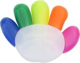 Vue 3 de Surligneur Sierra | 5 couleurs | Forme main
