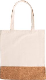 Vue 3 de Sac de courses Dalia | Coton | Détail en liège