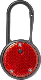 Vue 2 de Lumière de sécurité Zuri | Plastique | Mousqueton
