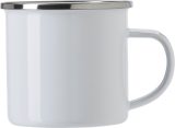 Vue 2 de Chope en émail Jamaal | 350 ml