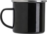 Vue 2 de Chope en émail Jamaal | 350 ml
