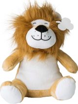 Vue 3 de Lion en peluche Serenity | 20 cm