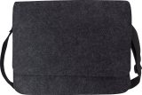 Vue 2 de Sac pour ordinateur portable Layla | Feutre | 15 pouces | Fermeture velcro