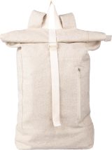 Vue 2 de Sac à dos Margarete | Chanvre | Rabat roulé | 24 l