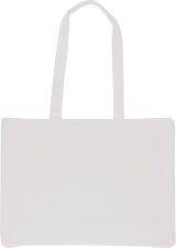 Vue 2 de Sac de courses Isaac | Coton | Soufflet 10 cm