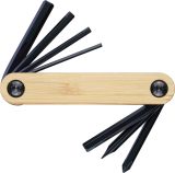 Vue 4 de Kit de réparation vélo Edna | 7 pièces | Bambou