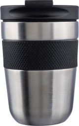 Vue 4 de Mug isotherme Keith | Inox | 300 ml | Grip en silicone