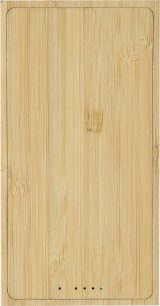 Vue 3 de Batterie externe Elz | Bambou | Solaire | 10 000 mAh