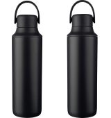Vue 2 de Bouteille double paroi Omari | 500 ml | Deux bouchons