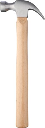 Vue 3 de Marteau à panne fendue Asha | Bois de hêtre