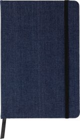 Vue 3 de Carnet Alfred | Denim | A5 | Ligné
