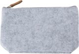 Vue 2 de Pochette cosmétique Lucy | Feutre | Détails en simili-cuir